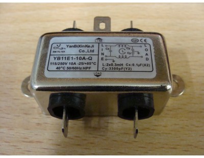 EMI Chassis Mount Filter 10A EMI Chassis Mount Filter 10A